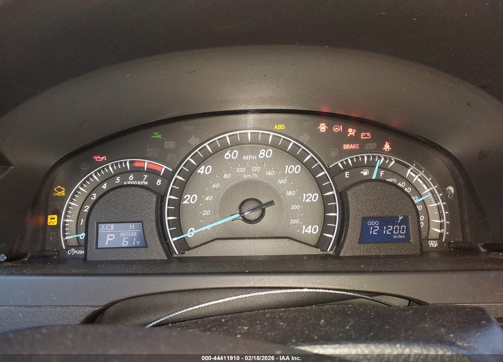 2012 TOYOTA CAMRY XLE VIN: 4T4BF1FKXCR189499