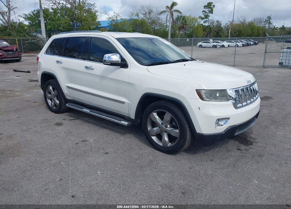 2012 JEEP GRAND CHEROKEE OVERLAND VIN: 1C4RJECT3CC108252