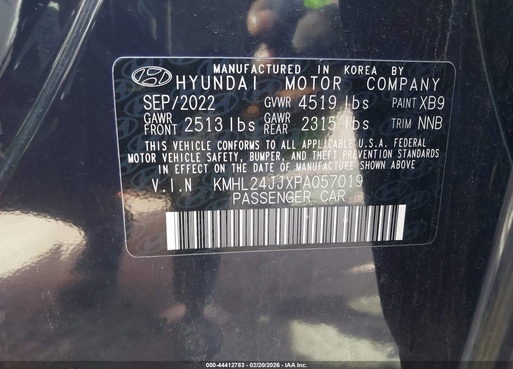 2023 HYUNDAI SONATA HYBRID BLUE VIN: KMHL24JJXPA057019