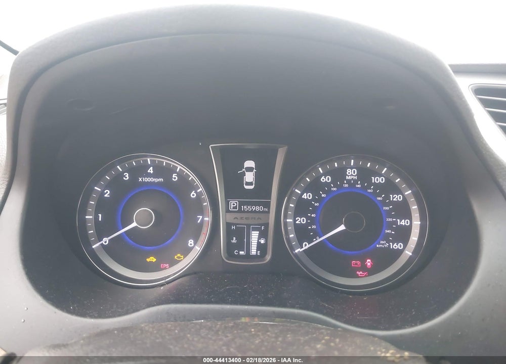 2012 HYUNDAI AZERA VIN: KMHFH4JG9CA157722