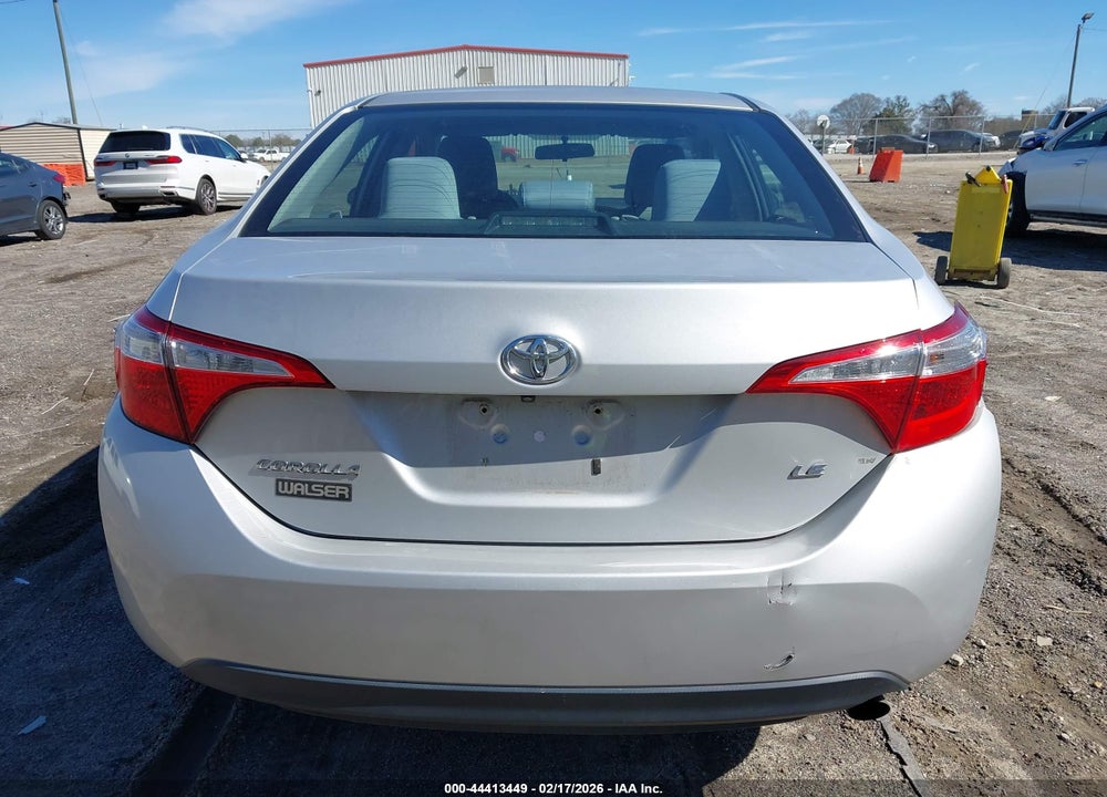 2016 TOYOTA COROLLA LE VIN: 2T1BURHE6GC626203