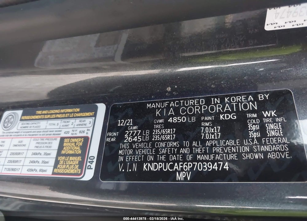 2023 KIA SPORTAGE LX VIN: KNDPUCAF6P7039474