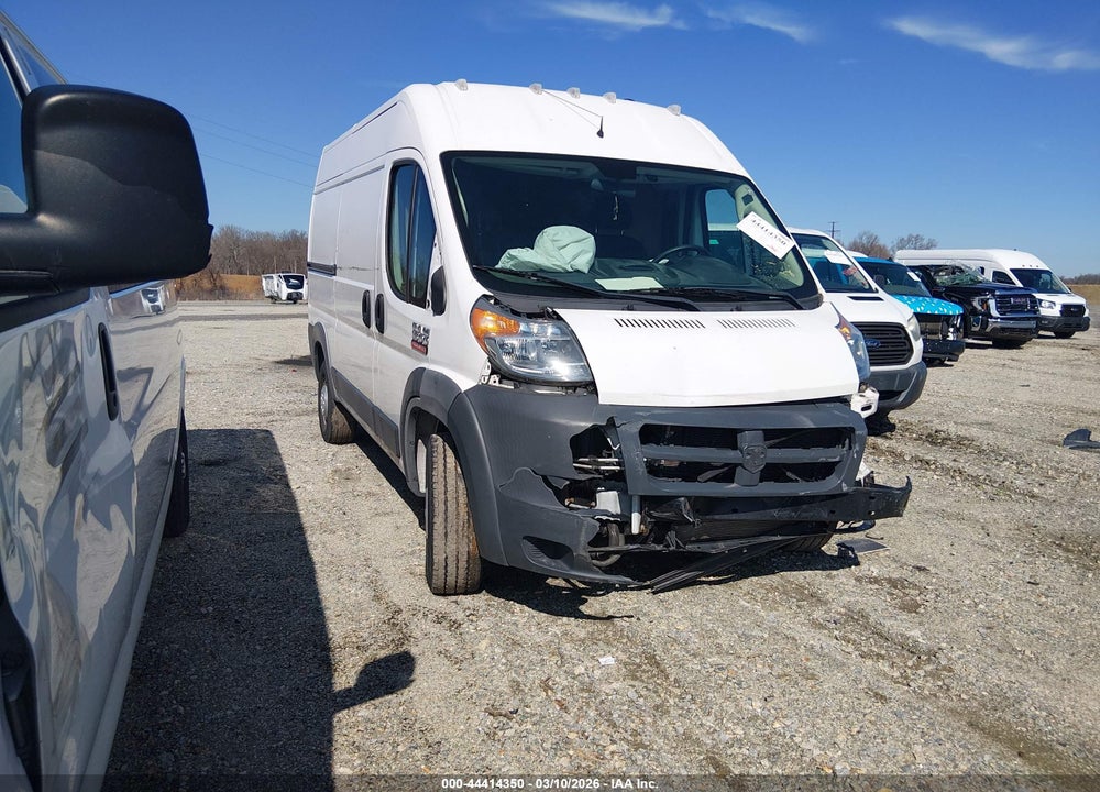 2018 RAM PROMASTER 1500 HIGH ROOF 136 WB VIN: 3C6TRVBG2JE110686
