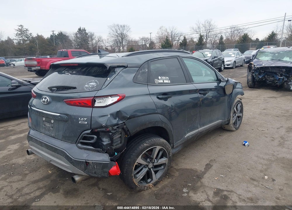 2020 HYUNDAI KONA LIMITED VIN: KM8K3CA52LU446624