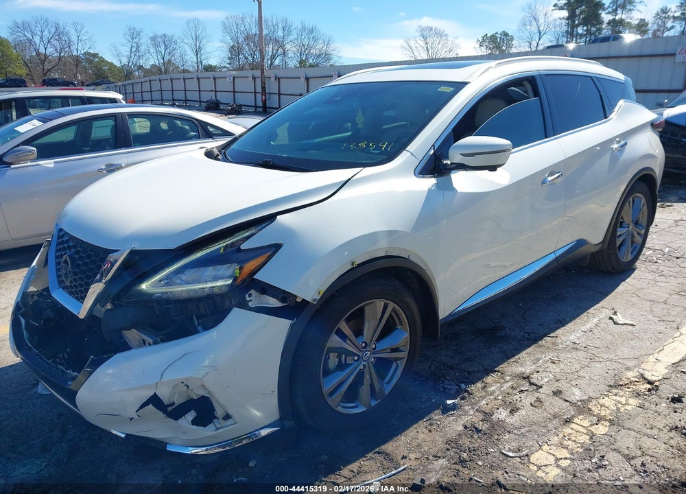 2021 NISSAN MURANO PLATINUM FWD VIN: 5N1AZ2DJ8MC138541