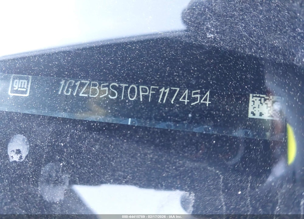2023 CHEVROLET MALIBU FWD LS VIN: 1G1ZB5ST0PF117454