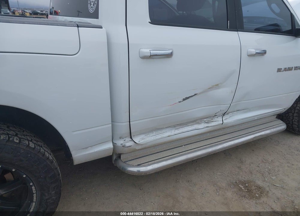 2012 RAM 1500 SLT VIN: 1C6RD7LT2CS310922