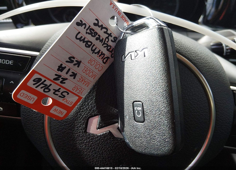 2022 KIA K5 GT-LINE VIN: 5XXG64J2XNG109026