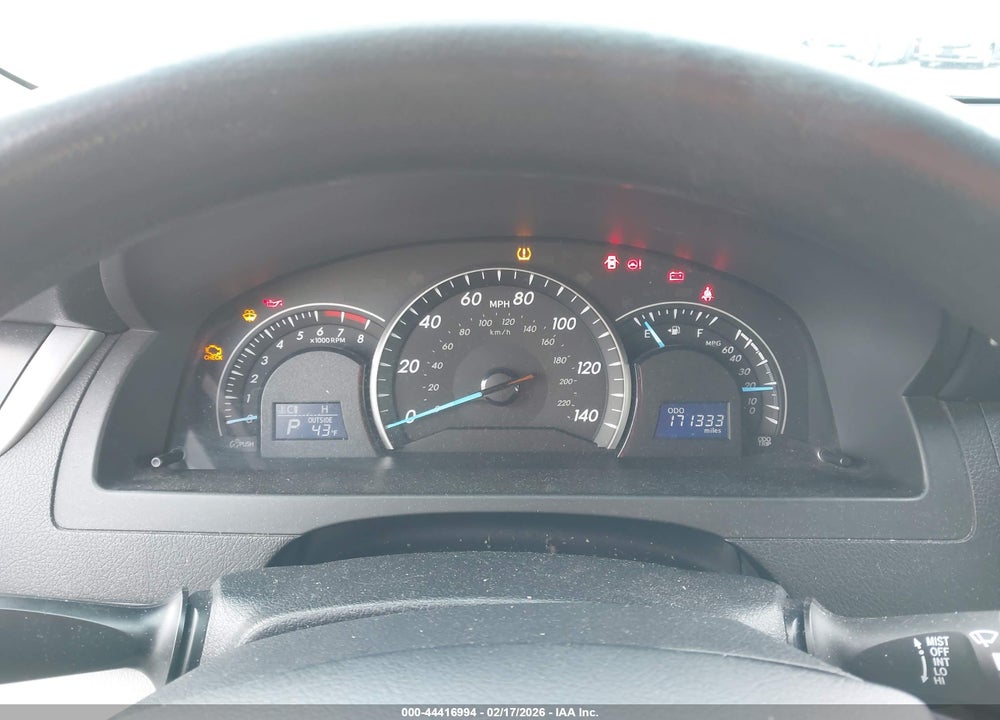 2012 TOYOTA CAMRY LE VIN: 4T1BF1FK2CU538679