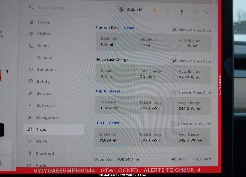2021 TESLA MODEL Y LONG RANGE DUAL MOTOR ALL-WHEEL DRIVE VIN: 5YJYGAEE5MF186344