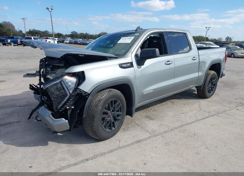 2025 GMC SIERRA 1500 4WD  SHORT BOX ELEVATION WITH 3SB VIN: 1GTUUCED2SZ323337