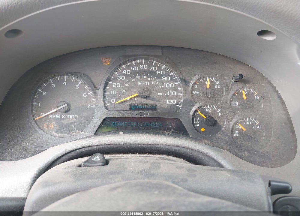 2005 CHEVROLET TRAILBLAZER LT VIN: 1GNDS13S452144328