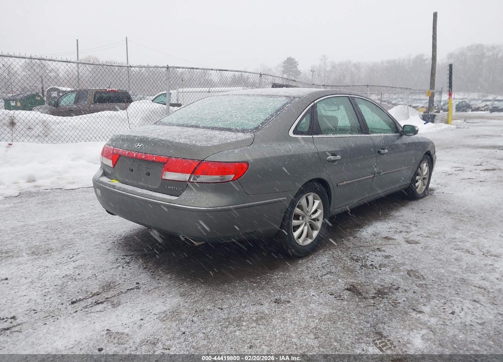 2007 HYUNDAI AZERA LIMITED/SE VIN: KMHFC46F27A189853