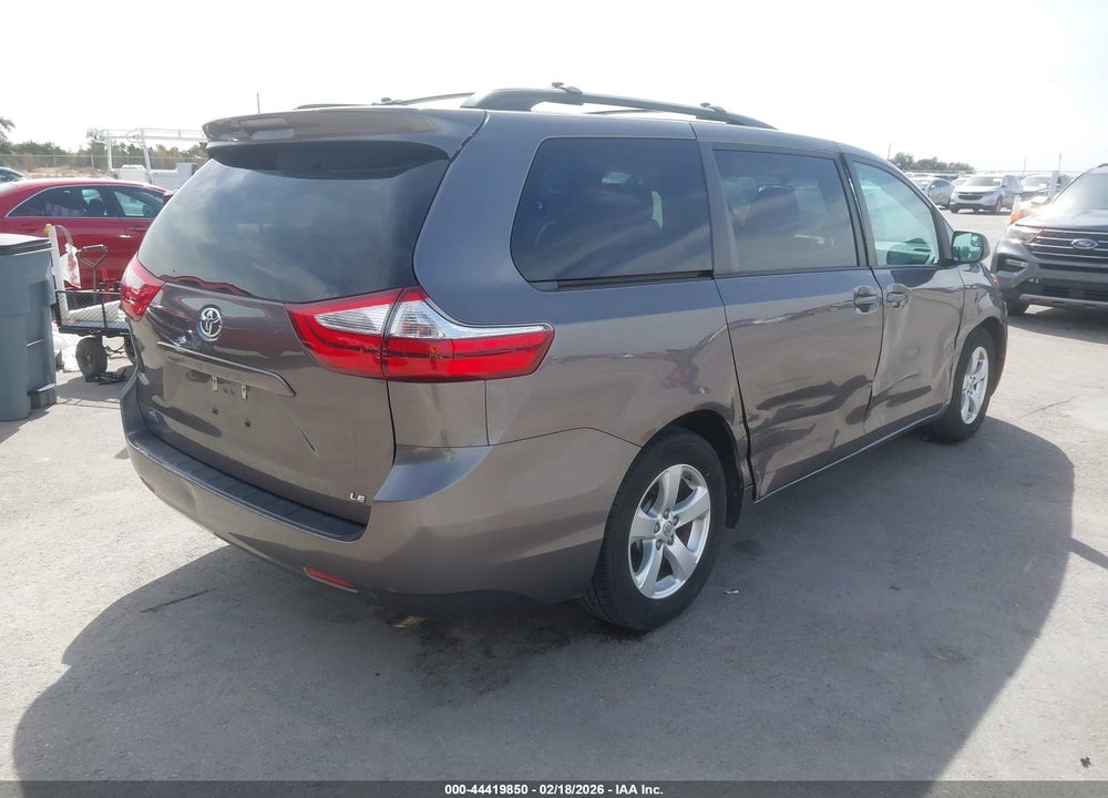 2016 TOYOTA SIENNA LE 8 PASSENGER VIN: 5TDKK3DC2GS731142