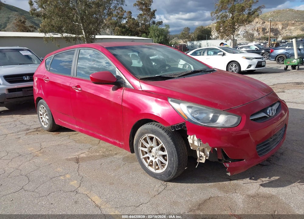 2012 HYUNDAI ACCENT GS VIN: KMHCT5AEXCU045712