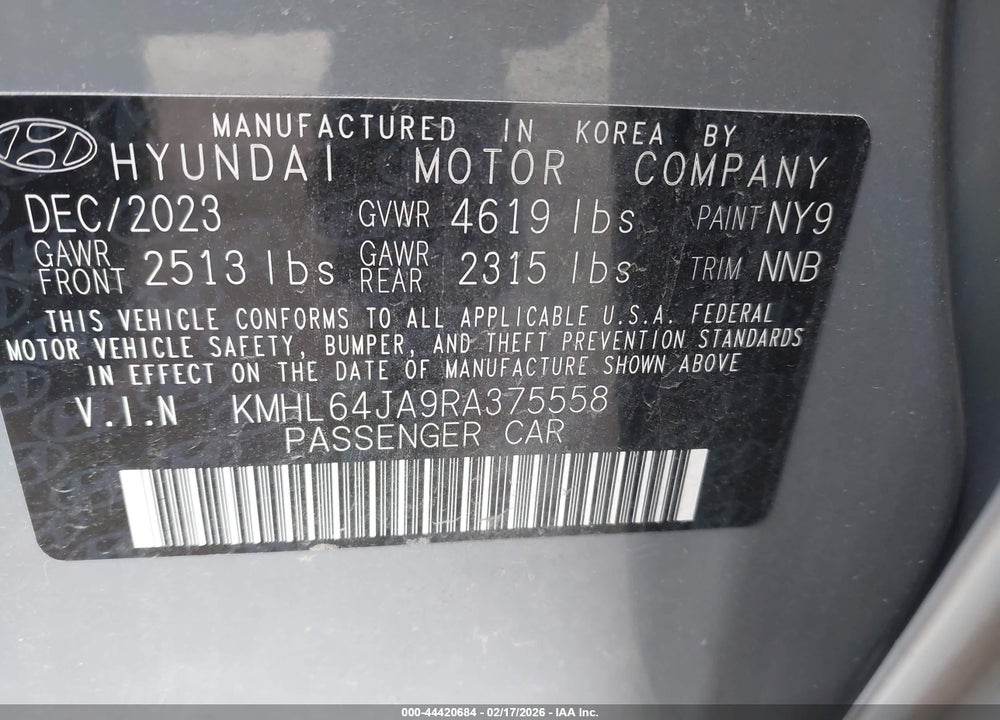2024 HYUNDAI SONATA SEL VIN: KMHL64JA9RA375558
