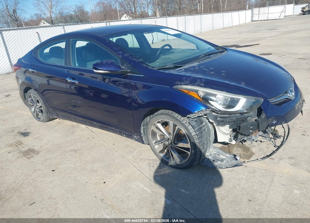 2014 HYUNDAI ELANTRA LIMITED VIN: 5NPDH4AE7EH486506
