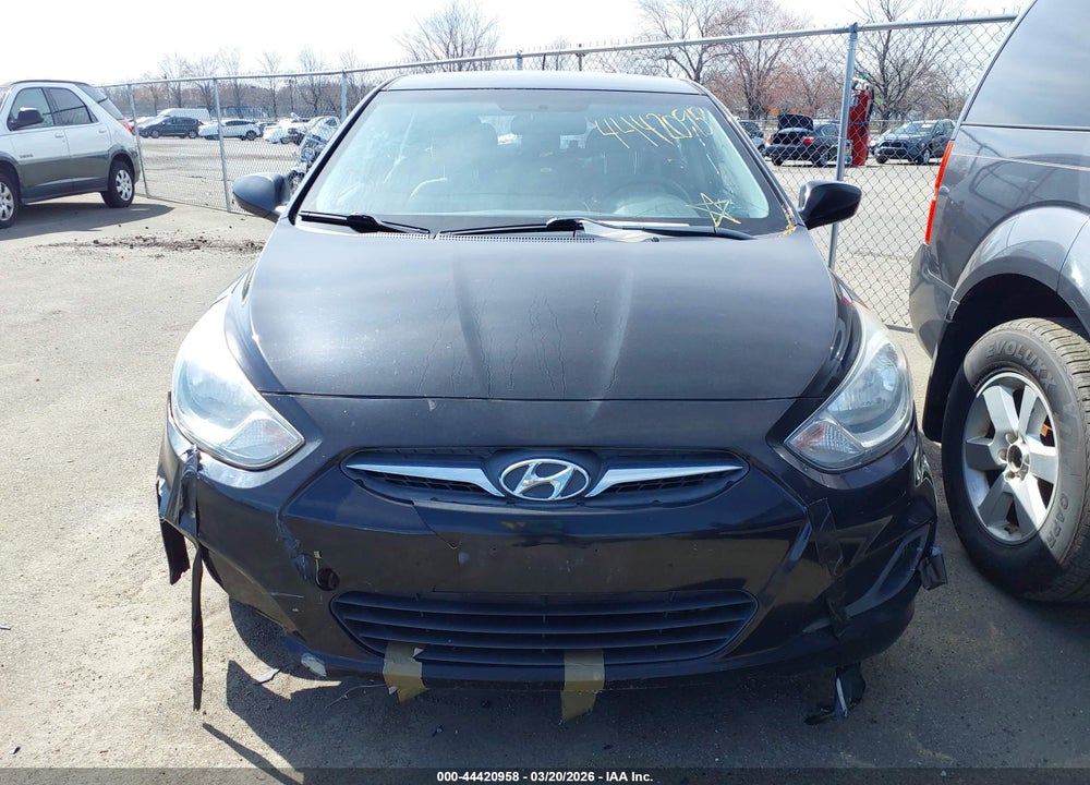 2013 HYUNDAI ACCENT GS VIN: KMHCT5AE6DU138793