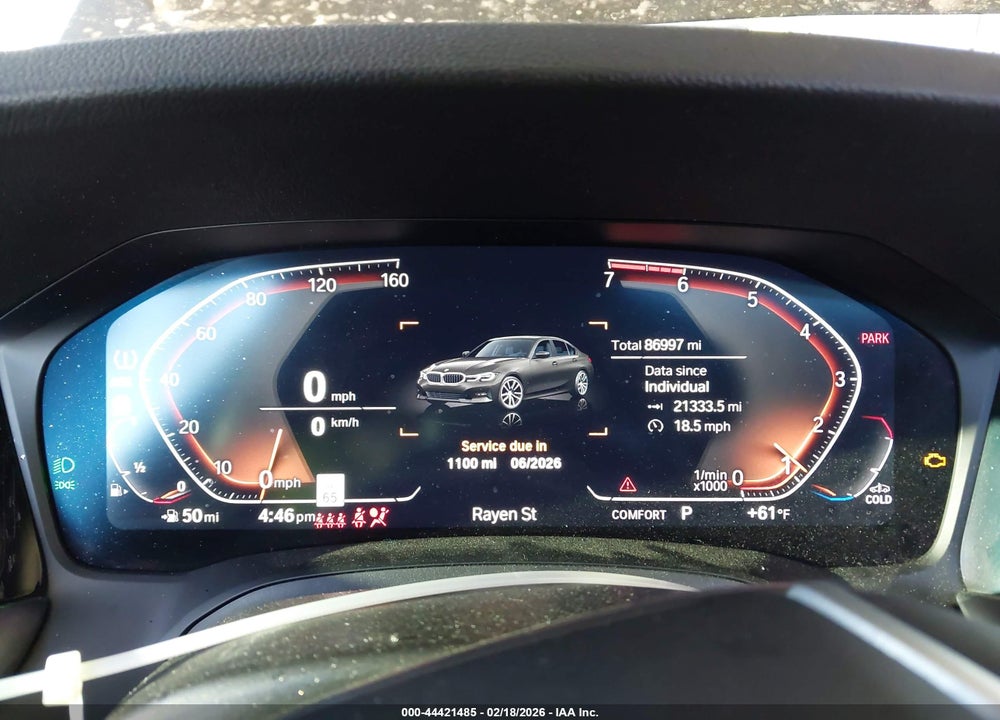 2021 BMW 330I VIN: 3MW5R1J0XM8C03065