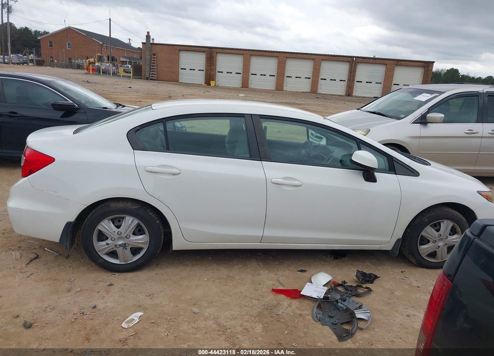 2012 HONDA CIVIC LX VIN: 2HGFB2F59CH311835