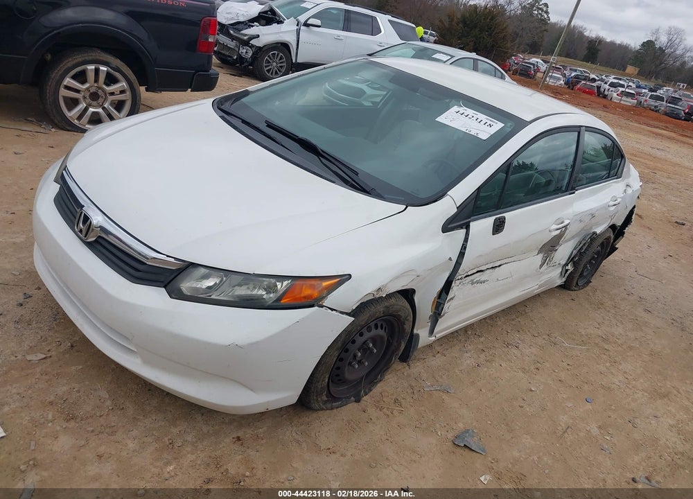 2012 HONDA CIVIC LX VIN: 2HGFB2F59CH311835