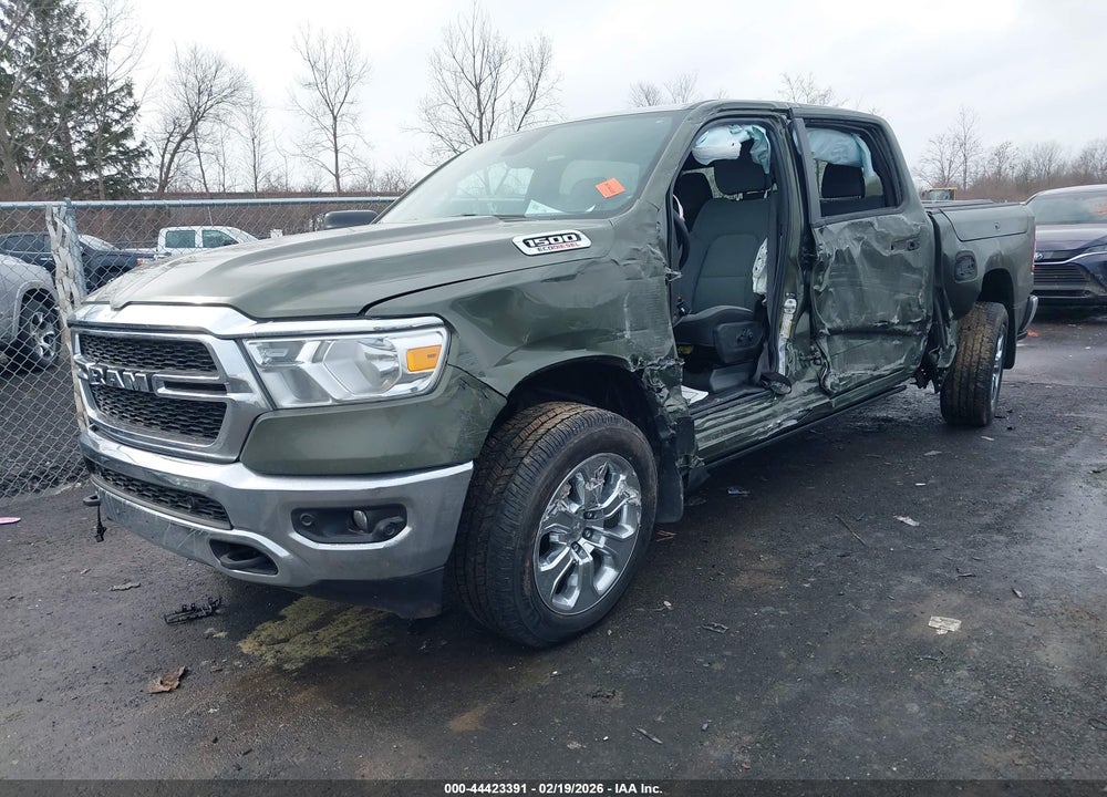 2021 RAM 1500 BIG HORN  4X4 5'7 BOX VIN: 1C6SRFFM7MN706281