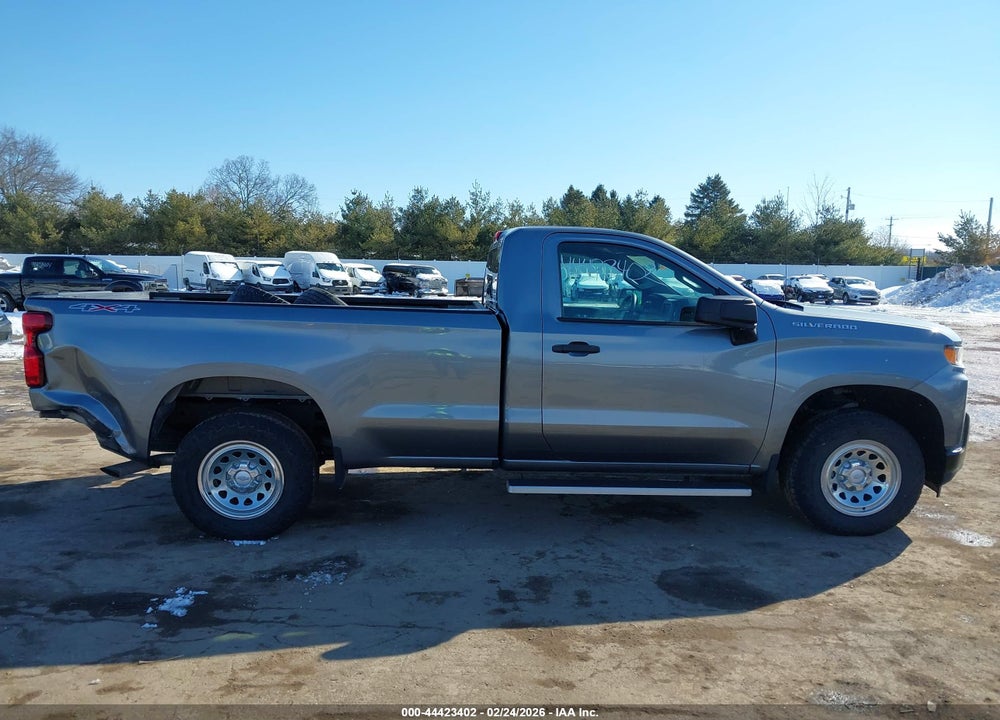 2021 CHEVROLET SILVERADO 1500 4WD  LONG BED WT VIN: 3GCNYAEK1MG373998
