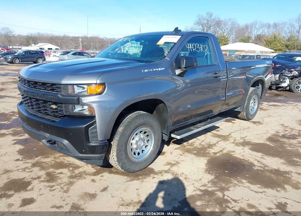2021 CHEVROLET SILVERADO 1500 4WD  LONG BED WT VIN: 3GCNYAEK1MG373998