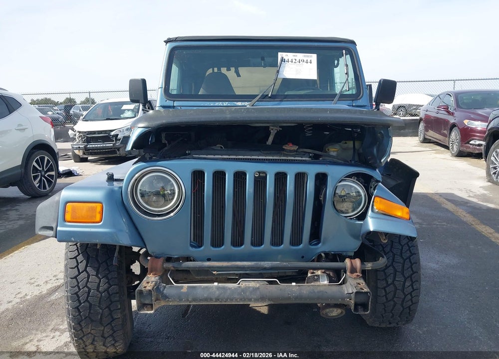 1999 JEEP WRANGLER SPORT VIN: 1J4FY19S8XP443604