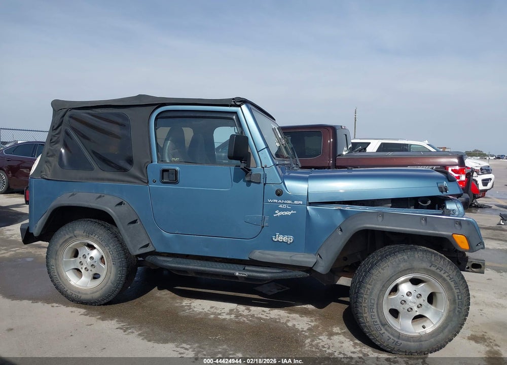 1999 JEEP WRANGLER SPORT VIN: 1J4FY19S8XP443604