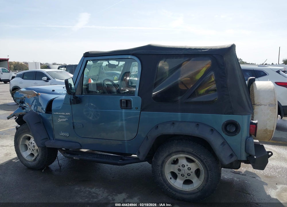 1999 JEEP WRANGLER SPORT VIN: 1J4FY19S8XP443604