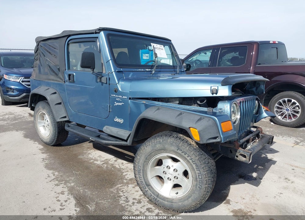 1999 JEEP WRANGLER SPORT VIN: 1J4FY19S8XP443604