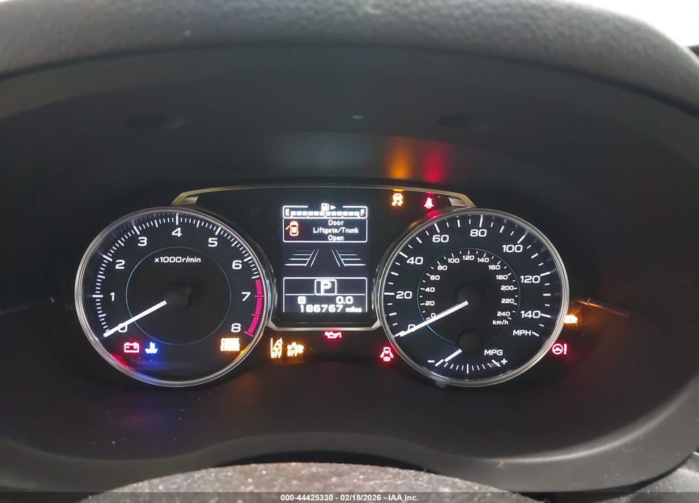 2016 SUBARU CROSSTREK 2.0I LIMITED VIN: JF2GPANC8G8344904