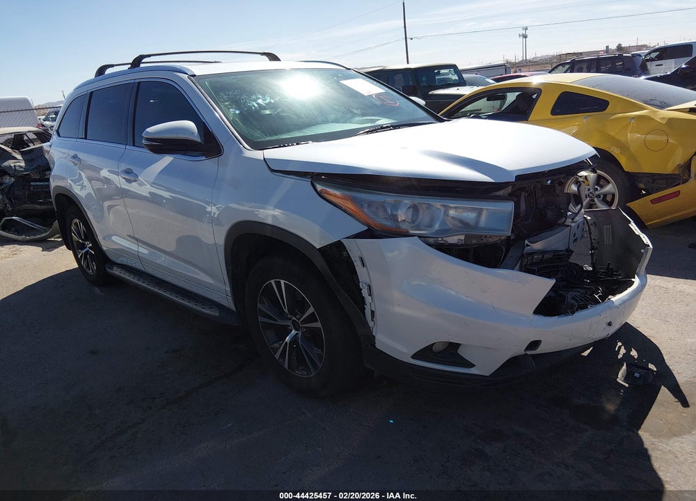 2016 TOYOTA HIGHLANDER XLE V6 VIN: 5TDKKRFH0GS140240
