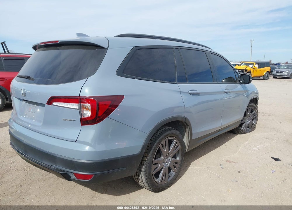 2022 HONDA PILOT 2WD SPORT VIN: 5FNYF5H36NB016757