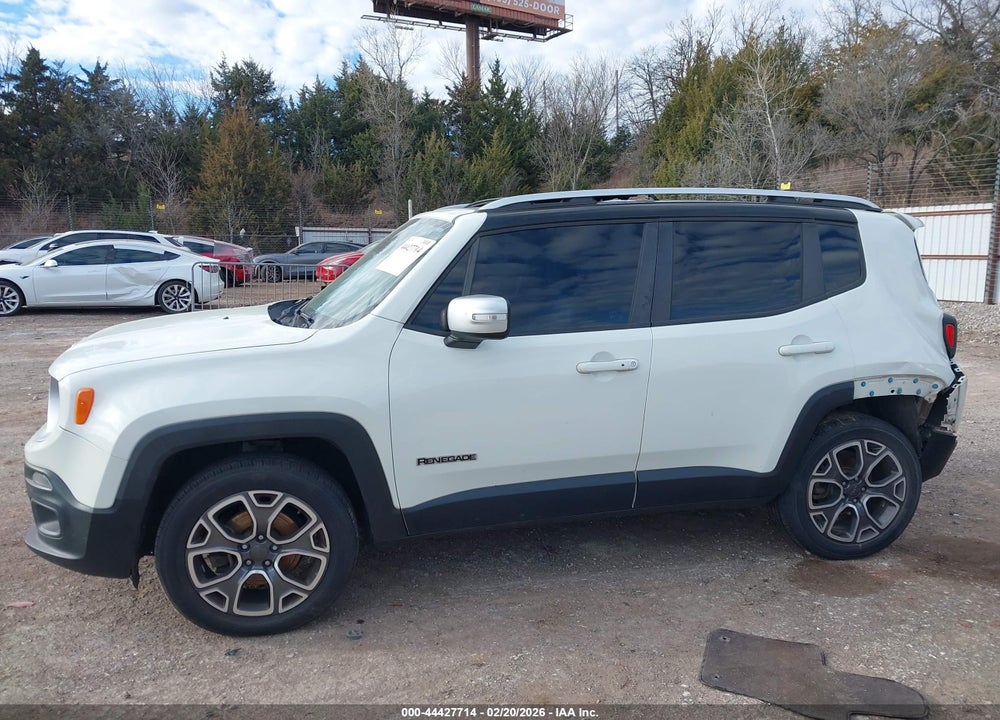 2016 JEEP RENEGADE LIMITED VIN: ZACCJBDTXGPC68021