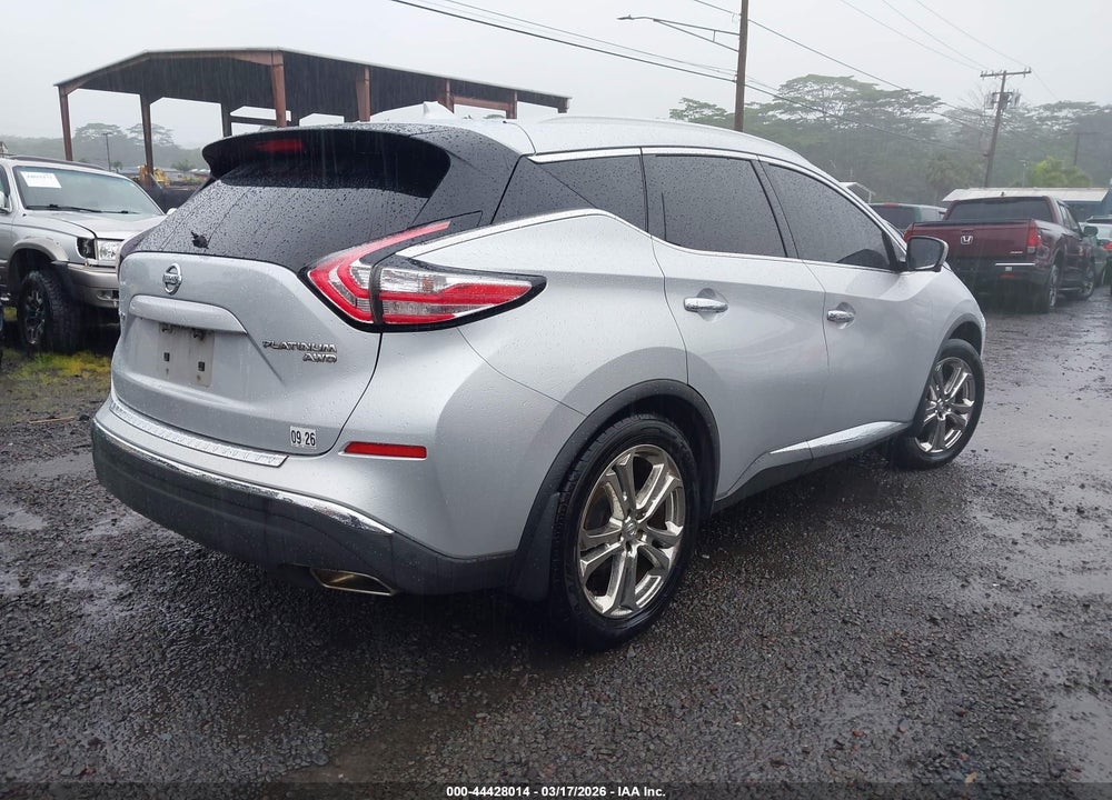 2018 NISSAN MURANO PLATINUM VIN: 5N1AZ2MH2JN170477