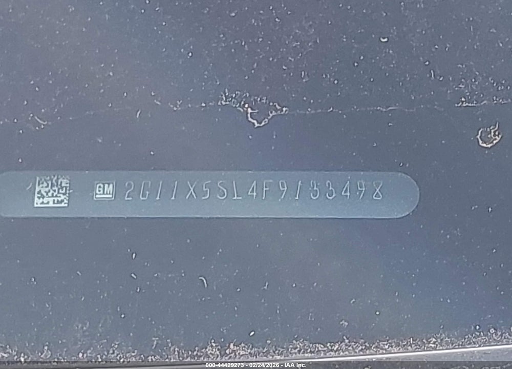 2015 CHEVROLET IMPALA 1FL VIN: 2G11X5SL4F9133498