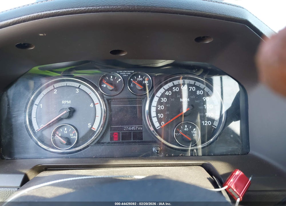 2010 DODGE RAM 2500 LARAMIE VIN: 3D7UT2CL1AG118216
