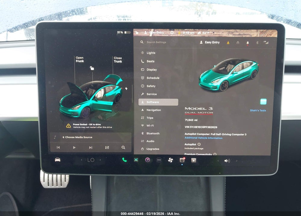 2023 TESLA MODEL 3 PERFORMANCE DUAL MOTOR ALL-WHEEL DRIVE VIN: 5YJ3E1EC0PF382629