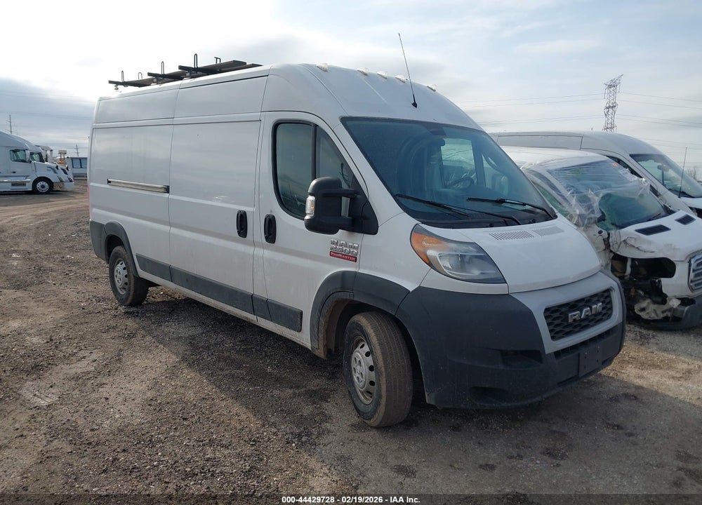 2019 RAM PROMASTER 2500 HIGH ROOF 159 WB VIN: 3C6TRVDG5KE503533