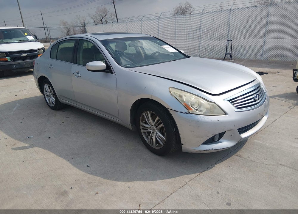 2012 INFINITI G37X VIN: JN1CV6ARXCM977788