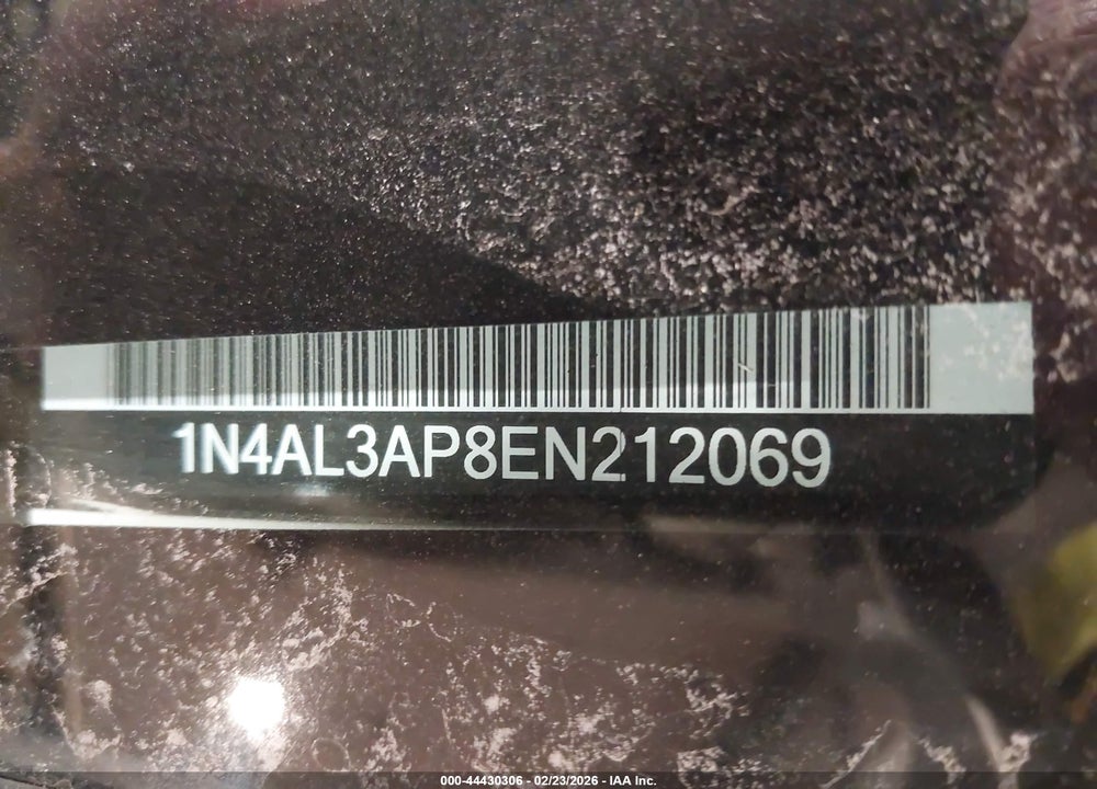2014 NISSAN ALTIMA 2.5 S VIN: 1N4AL3AP8EN212069