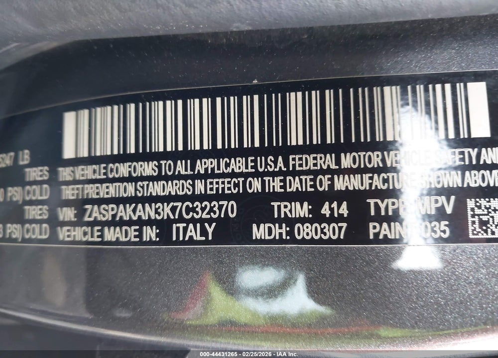2019 ALFA ROMEO STELVIO AWD VIN: ZASPAKAN3K7C32370