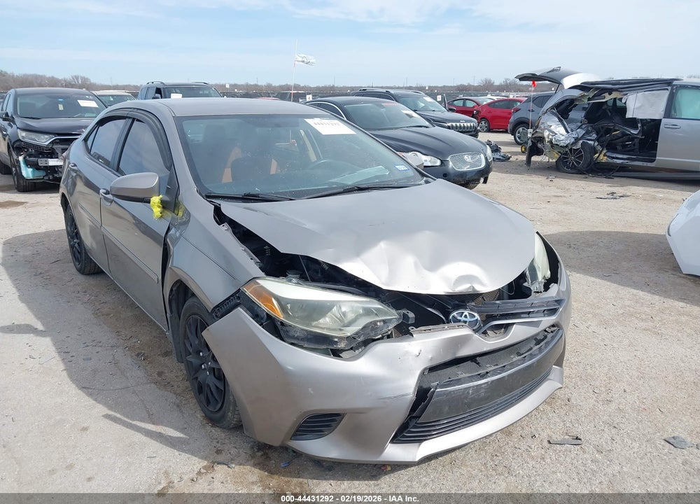 2015 TOYOTA COROLLA LE VIN: 2T1BURHE3FC328996