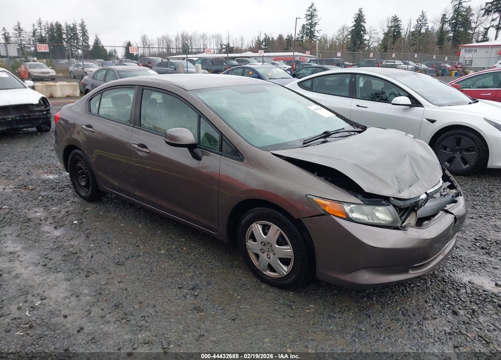 2012 HONDA CIVIC LX VIN: 2HGFB2F57CH527845