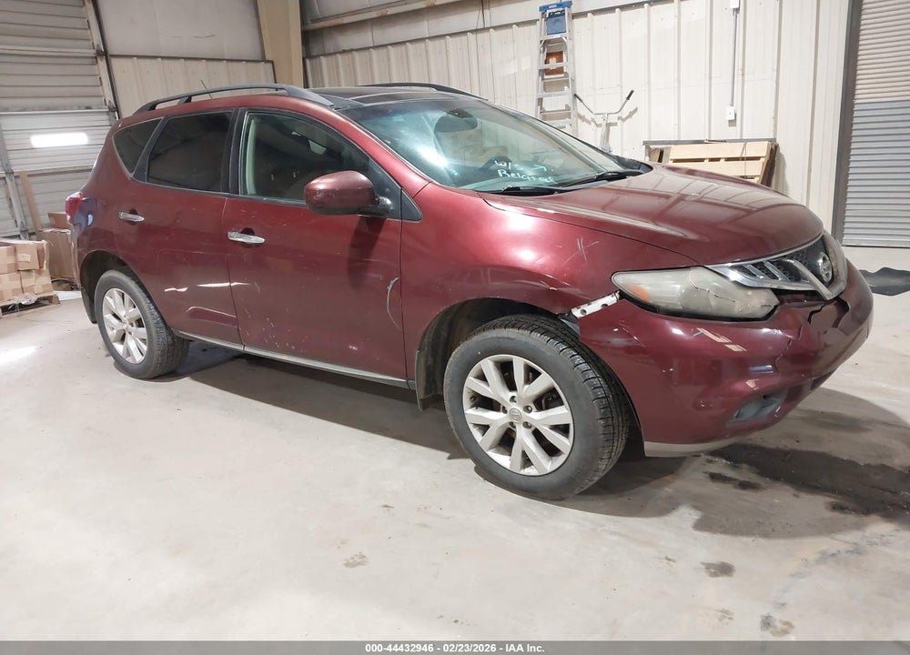 2011 NISSAN MURANO SL VIN: JN8AZ1MW7BW164526
