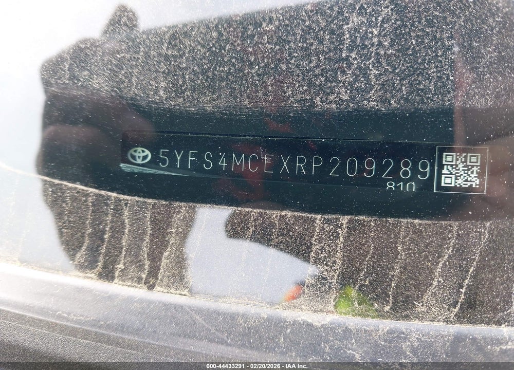 2024 TOYOTA COROLLA SE VIN: 5YFS4MCEXRP209289