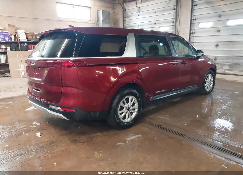 2022 KIA CARNIVAL MPV LX SEAT PACKAGE VIN: KNDNB4H33N6096622