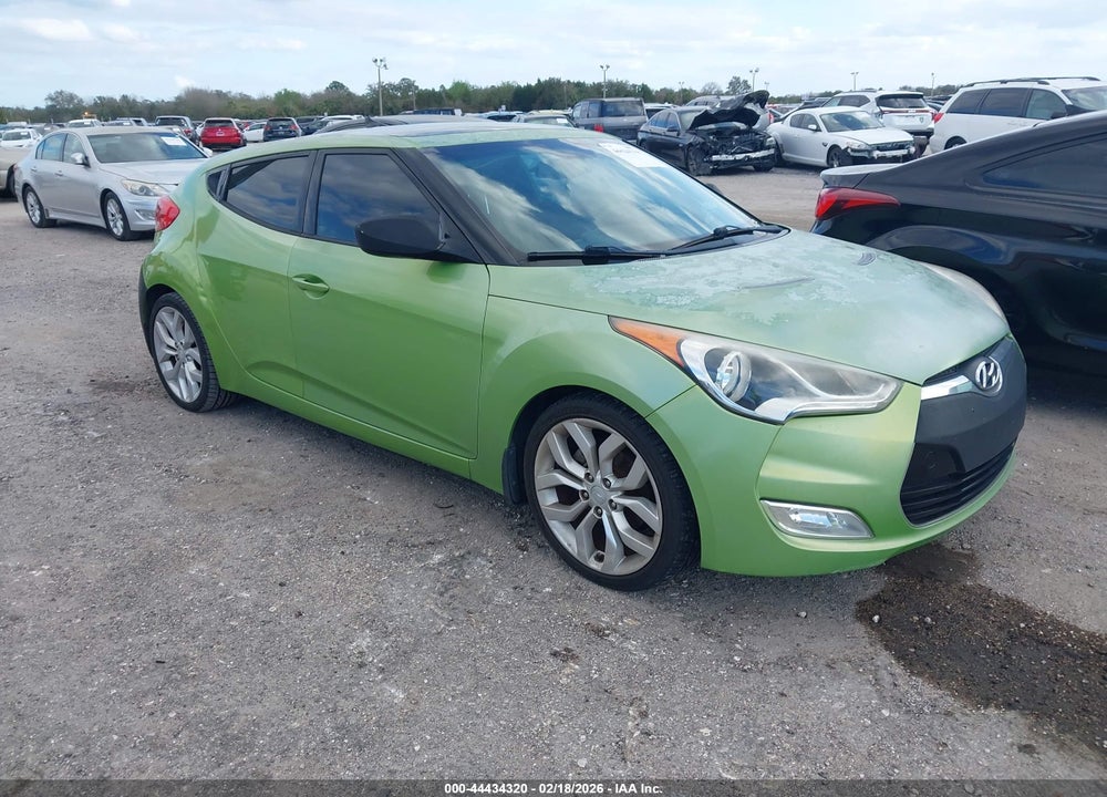 2012 HYUNDAI VELOSTER BASE W/BLACK VIN: KMHTC6AD5CU027552